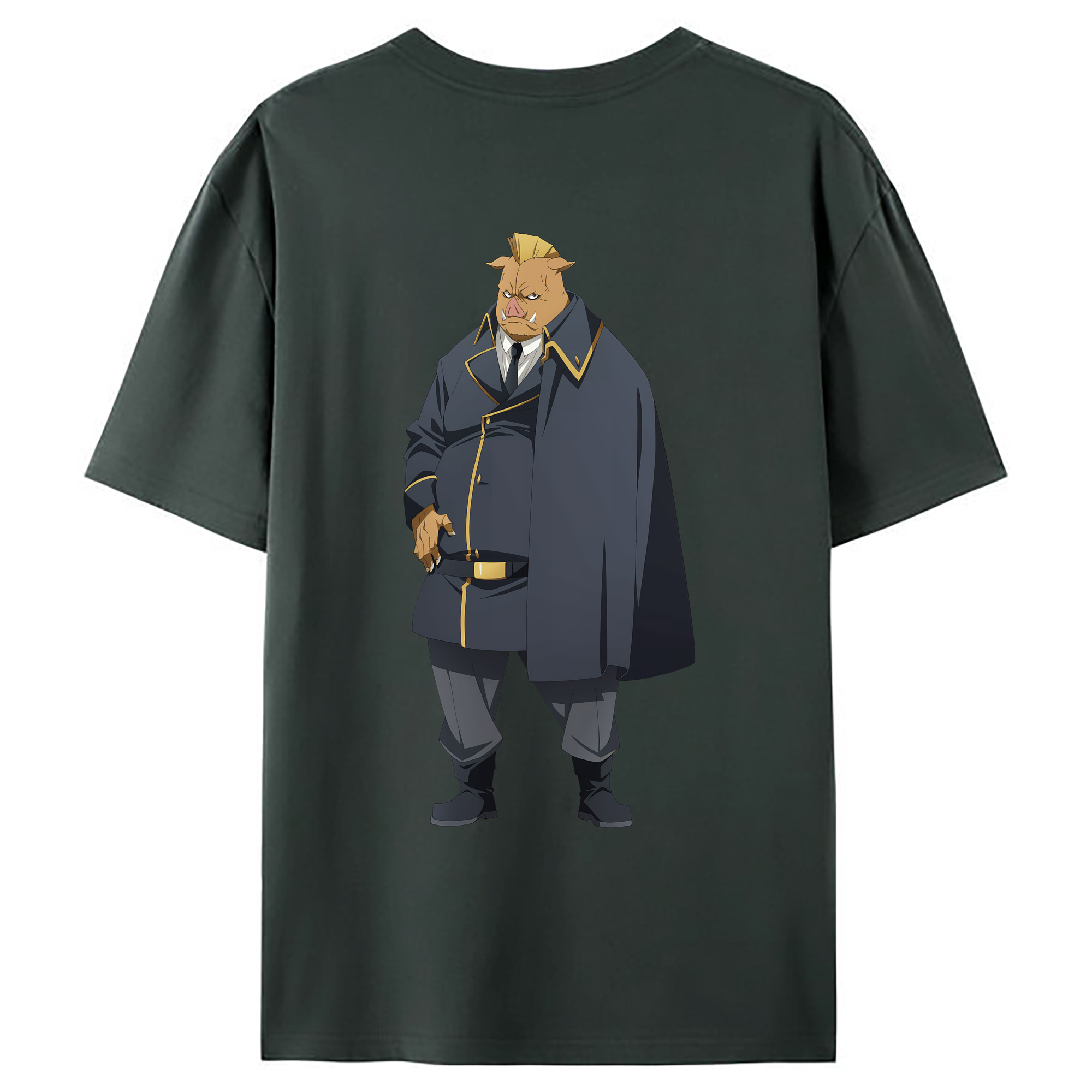 （画像用） 転スラ Regarding Reincarnated to Slime 綿100％ メンズ半袖Tシャツ（バックプリント） 通気性